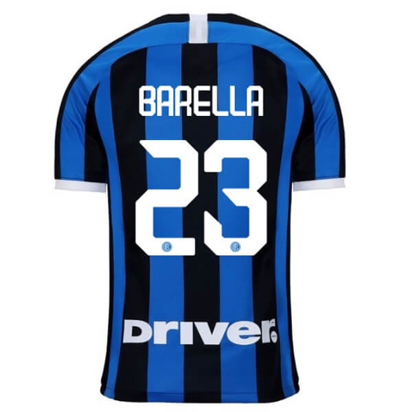 Camiseta Inter Milan NO.23 Barella Primera equipación 2019-2020 Azul